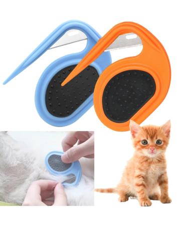 2 pieces detangling tool for dogs knot comb for cats knot comb knitting comb pet