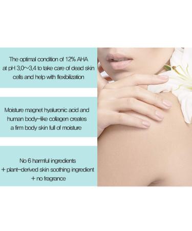 VILLAGE11FACTORY AHA 12% Exfoliating Body Lotion - Glycolic & Hyaluronic Acid, Unscented, Paraben-Free, 10.6 Oz - Buy Online on GoSupps.com