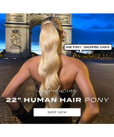 Luxury Gold 22'' 120g Human Hair Pony -26/613X/M30 Mellow Brown - Buy Online on GoSupps.com
