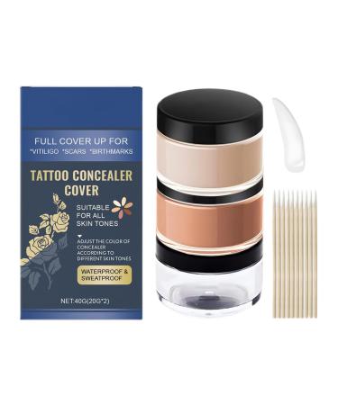 Skincovering makeup camouflage foundation matte fullbody makeup with full pigmentation for neck arms women and men