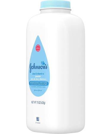 Johnson's Baby Powder with Aloe & Vitamin E for Delicate Skin - 15 oz (Pack of 2) - Buy Online on GoSupps.com