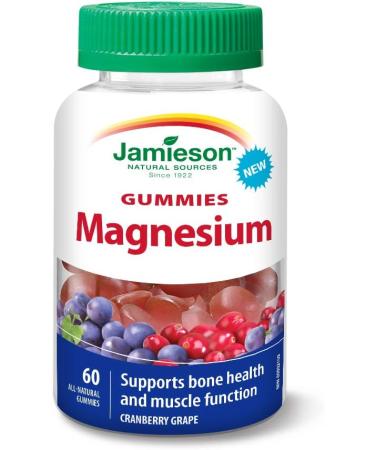 Jamieson Vitamin C plus Immune Shield Gummies - Elderberry Flavour 60 Count (Pack of 1) & Magnesium Gummies - Cranberry Grape Flavour 60 Count (Pack of 1) Gummies + Gummies 60 Count - Buy Online on GoSupps.com