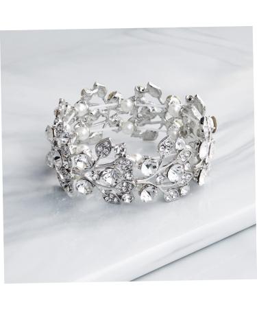Shop Hapinary Rhinestone Tennis Bracelet - Elegant Stretchable Crystal Jewelry for Women & Brides - Buy Online on GoSupps.com
