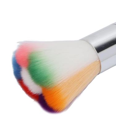 Colorful Travel Kabuki Makeup Brush - Small Silver Cosmetic Tool for Blush & Powder - Perfect for Nail Art Cleaning - Buy Online on GoSupps.com