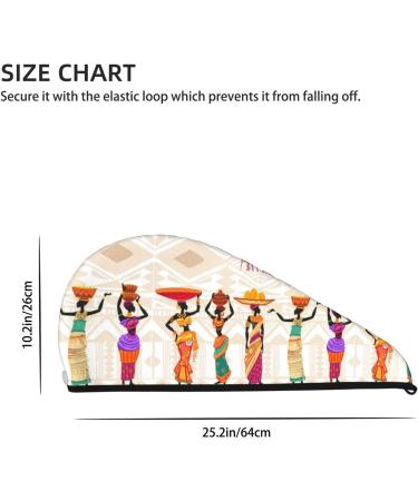 Hair Towel Wrap - Quick Dry Hair Turban for Black Women | Towel with Button - Buy Online on GoSupps.com