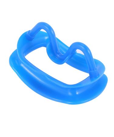 Blue 1 piece soft silicone braces intra-lip cheek expander mouth opener enlarges orthodontics
