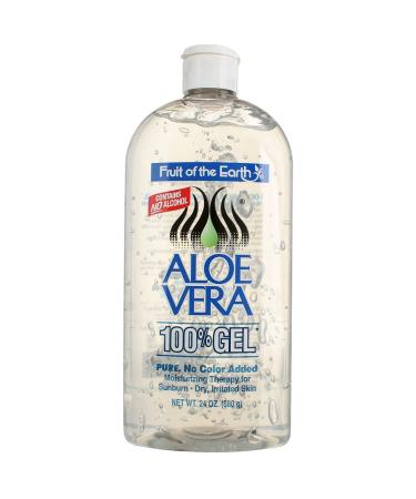 Fruit Of The Earth Aloe Vera 100% Gel Crystal Clear 24 oz - Pack of 3 (1.5 lb Each) - Buy Online on GoSupps.com