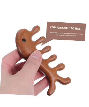 Healeved Fish-Shaped Massage Comb | Comfortable Wooden Hair Tool for Curly Hair - Enhance Your Massage Experience - Buy Online on GoSupps.com
