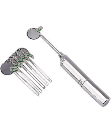 Abusun Anti Fog Dental Mirror LED Oral Care Mirror with 5 Replacement Mirror Tips - Buy Online on GoSupps.com