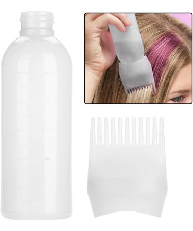 Root Comb Applicator Bottle - 160ml Lightweight Hair Oil Bottle for Scalp Treatment and Coloring Dye - White - Buy Online on GoSupps.com