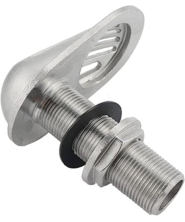 Marine Grade Stainless Steel 316 Boat Intake Strainer 3/4IN with Rubber Washer Gaskets - Buy Online on GoSupps.com