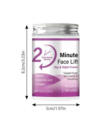 2 Minute Face Lift Day & Night Cream Retinol & Collagen Moisturizer Deeply Nourishes Skin Significantly Reduces Wrinkles and Fine Lines Suitable for All Skin Types 4.23 Fl Oz - Buy Online on GoSupps.com