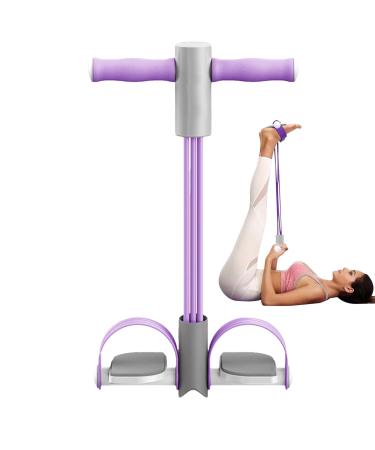 Puller Resistance Rope - Elastic Pull Rope | 6-Tube Pull Rope | Body Trainer Fitness Equipment for Abdomen Arm Yoga Stretching Training Purple