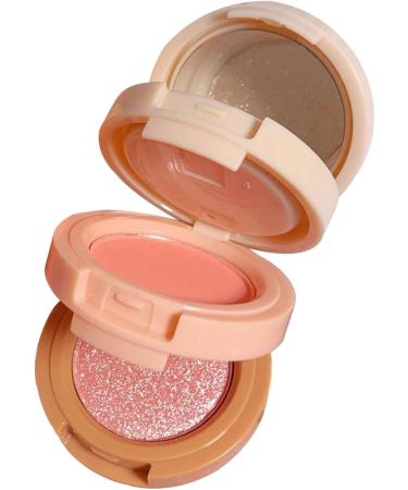 Blusher Palette | 3-Colored Blush Powder | Multi-Layer Facial Pressed Powder Cheek Matte Mineral Blush Blendable Long-Lasting All-Day 1# Moonlight Mermaid - Buy Online on GoSupps.com