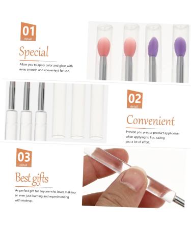 Baluue 24 Pcs Silicone Lip Brush Eyeshadow Applicator Lipstick Applicator Scrubber Clear Makeup Applicator - Buy Online on GoSupps.com