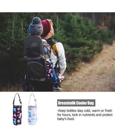 HEALLILY Insulated Baby Bottle Bags - Portable Breastmilk Storage Tote for Thermal Feeding - Travel Carrier Keeps Bottles Warm/Cool (2pcs) - Buy Online on GoSupps.com