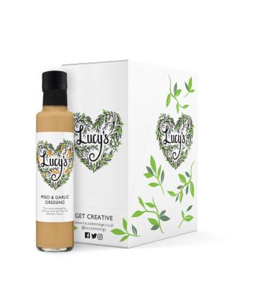 Lucy's Dressings|Lucy'sDressings Miso & Garlic Dressing 6 x 250ml Bottles