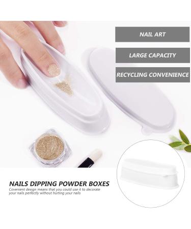 Veemoon 2 Pi ces Bo te Dip Powder Laiteuse pour Manucure Fran aise Accessoire Ongles DIY Nail Art Tool Conteneur Poudre Ongles Pratique pour Usage Professionnel Domicile - Buy Online on GoSupps.com