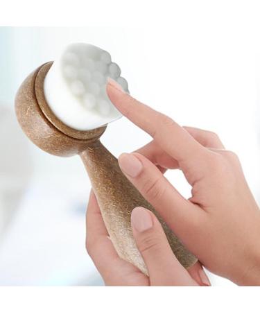 Besreey Double Sided Face Brush | Manual Face Wash Brush Facial Cleansing Brush Soft Bristles Face Cleansing And Exfoliation Scrubber for Women - Buy Online on GoSupps.com