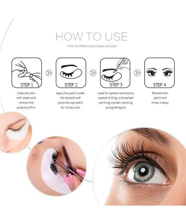 Teenitor Under Eye Pads - 50 Pair | Lint Free Lash Extension Eye Gel Patches for Eyelash Extension - Beauty Tool - Buy Online on GoSupps.com