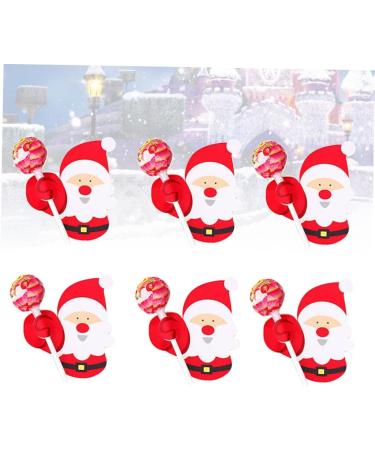  PRETYZOOM PRETYZOOM 54 Pieces Paper Lollipop Paper Card Christmas Lollipop Holder Candy Christmas Decorations Candy Party Tricks Sugar Candy Red Manual - Buy Online on GoSupps.com