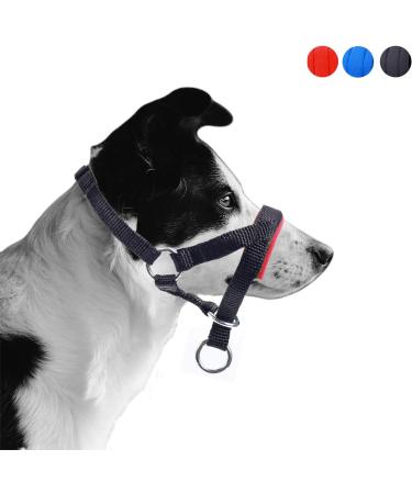 ILEPARK Dog Halter with Padded Fabric - Adjustable No-Pull Collar for Small Dogs (Red) - International Shipping Available - Buy Online on GoSupps.com