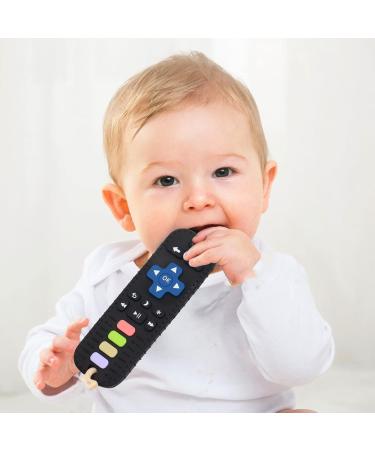 TKLake Baby Teething Toys Remote Control Shape Teethers for Babies Infant Toddlers Prevent Finger Sucking Relief Soothe Babies Gums BPA Free/Freezable/Dishwasher Safe (Black) BLACK Updated - Buy Online on GoSupps.com