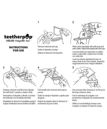 teetherpop Teething Toys for Babies Fillable Freezable Baby Teethers Fill with Breastmilk Purees Water Smoothies Juice  More (Blue Lime) BlueLime - Buy Online on GoSupps.com