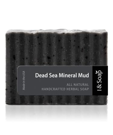 100% Natural Dead Sea Mud Soap Bar with Activated Charcoal | Best Skin Care for Oily & Acne Prone Skin - I & SOAP - Buy Online on GoSupps.com