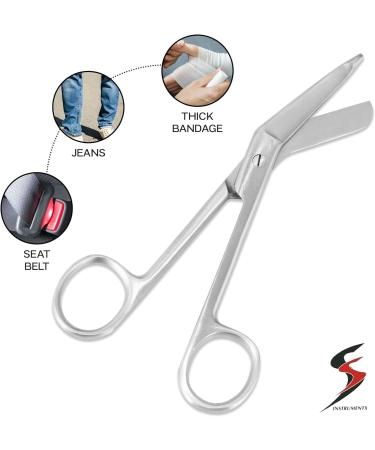 Lister Bandage Scissor Stainless Steel 5.5 - Ideal for First Aid, Dressing Changes, Student Nurses, and Paramedics - Buy Online on GoSupps.com