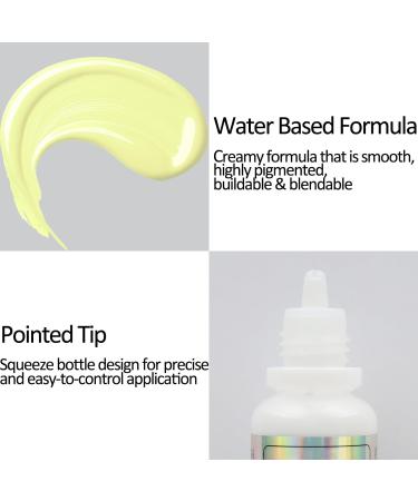 Mysense Pastel Yellow Face and Body Paint - Non-toxic Washable Cream for Adults and Kids - Halloween Costume Cosplay SFX Makeup - 0.6 oz (18ml) - Buy Online on GoSupps.com