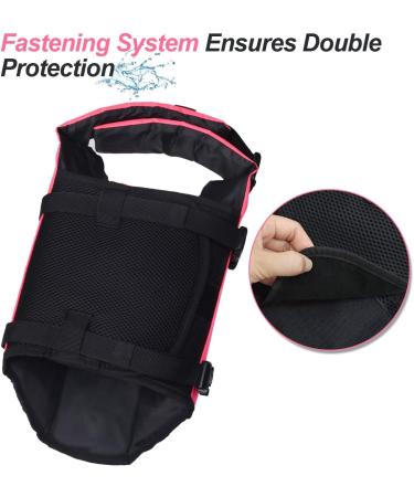 Vivaglory Ripstop Dog Lifeguard Vest | XS Neon Rosa | Enhanced Buoyancy & Visibility for Small to Medium Dogs | International Shipping Available - Buy Online on GoSupps.com