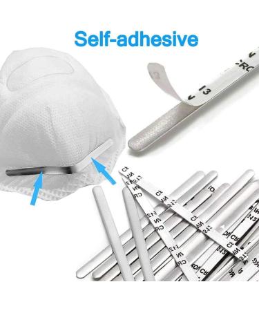 100Pcs Self Adhesive Aluminum Nose Bridge Strips for Mask Making - Buy Online on GoSupps.com