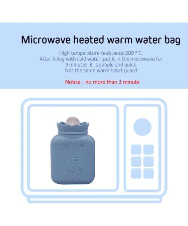 RUKAZA Hot Water Bag Heating Bottle Silicone with Knit Cover - Pain Relief & Hot Compress Therapy (Blue Long) - Buy Online on GoSupps.com