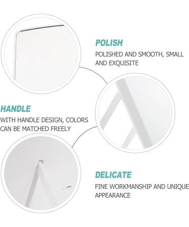 FOMIYES Foldable LED Travel Makeup Mirror for Women - Portable Princess Mirror with Stand - Buy Online on GoSupps.com