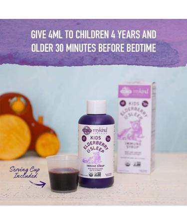 Garden of Life Mykind Organics Kids Elderberry Syrup with Zinc & Vitamin C - Sleep & Immune Support 3.92 fl oz - Buy Online on GoSupps.com