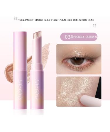 3 couleurs paillettes cristal gel e fard paupi res b ton maquillage scintillant surligneur claircissant crayon crayon b ton de paillettes fard paupi res scintillant longue dur e - Buy Online on GoSupps.com