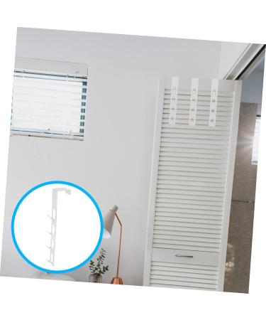 Baluue Towel Holder 2pcs Door Hook Wall Coat Hanger Christmas Wreath Metal Clothes Rack Hooks for Hats Door Hangers for Clothes Hanger 29.5X5CM White - Buy Online on GoSupps.com
