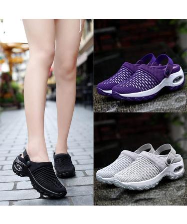 Diabetic Walking Air Cushion Orthopedic Slip-on Shoes for Men Women - Black, Size 11 - Buy Online on GoSupps.com