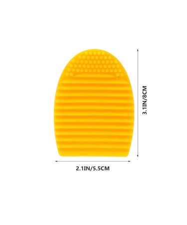 Beaupretty 6pcs Silicone Makeup Brush Cleaner - Egg Shape Scrubber & Finger Glove Pad for Flawless Cosmetics - Buy Online on GoSupps.com