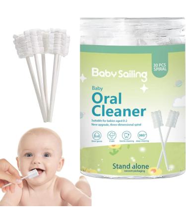 Ruilonghai Newborn Gauze Toothbrush & Tongue Cleaner - 30pc Travel-Friendly Mouth Cleaning Device for Home & Outdoors - Buy Online on GoSupps.com