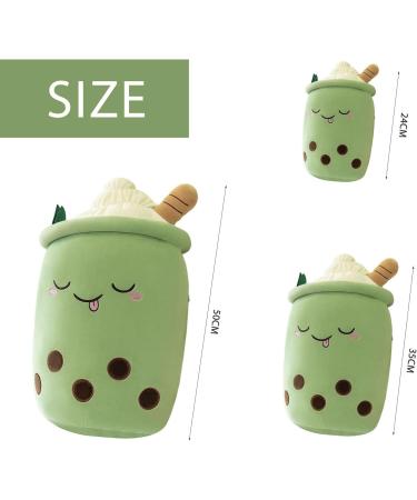 Domeilleur BoBa Plushie Bubble Tea Doll 24cm Green - Soft Pillow Stuffed Toy for Girlfriend - Hugging Cushion Gift - Skin-friendly & Comfortable - Buy Online on GoSupps.com