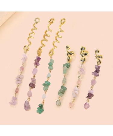 AUNEAL Hair Accessories for Women - 50pcs Gold Hair Jewelry for Braids, Dreadlocks, and Hairstyles - Buy Online on GoSupps.com