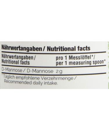VITA1 D-Mannose Powder - 100g | Pure Natural Vegan Additive-Free | Best for Vegans & Vegetarians - Buy Online on GoSupps.com