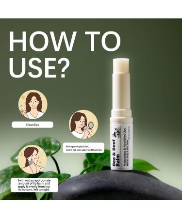 Moisturizing Tallow Lip Care Balm Grass-Fed Beef Tallow Lip Balm with Honey Shea Butter & Squalane Natural Lip Care for Dry Chapped Lips 3Pack - Buy Online on GoSupps.com