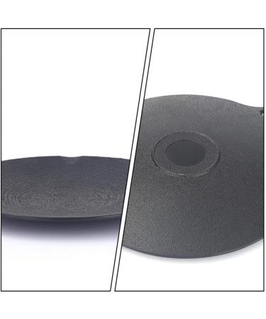 Yalych Round Nonstick Grill Pans for Stove Tops Frying Pan with Handles Portable BBQ Grill Pan BBQ Pan Plate Cast Iron Skillet for Kitchen Outdoor Black Frying pan - Buy Online on GoSupps.com