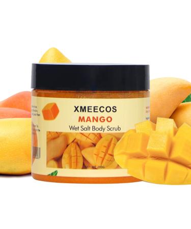 Mango Wet Salt Body Scrub | Vegan & Cruelty-Free Exfoliating Skin Cleanser for Cracked Skin | Smooth & Revitalize Your Skin - Buy Online on GoSupps.com