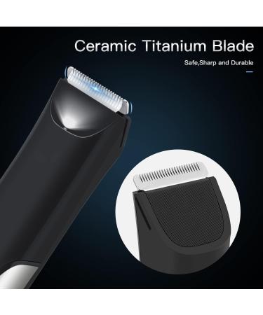 Pub Hair Cutter for Men & Women | Waterproof Electric Body Razor with LED Display | Nasal & Ear Hair Trimmer | 2-Piece Black Personal Grooming Kit - Buy Online on GoSupps.com