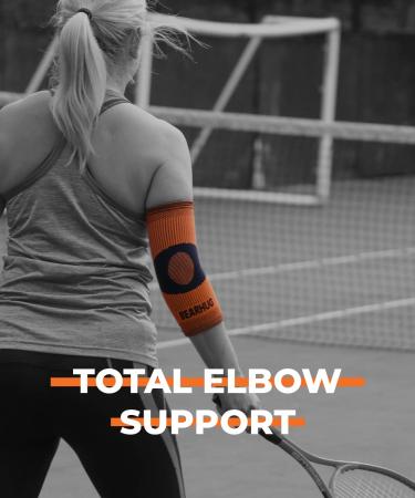 Bearhug Bamboo Elbow Support Sleeve XL - Tennis Elbow Brace for Muscle Injury and Pain Relief - Ideal for Sports, Golf, Weightlifting - Unisex Design - Buy Online on GoSupps.com