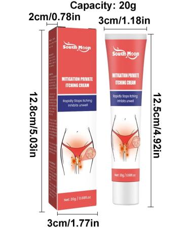 Geruwam Private Area Itching Cream - Genital Ointment For Women | 0.68fl oz Women Genital Area Itch Relief Instant Herbal Formula Reduces Odors Relieves The Itching - Buy Online on GoSupps.com
